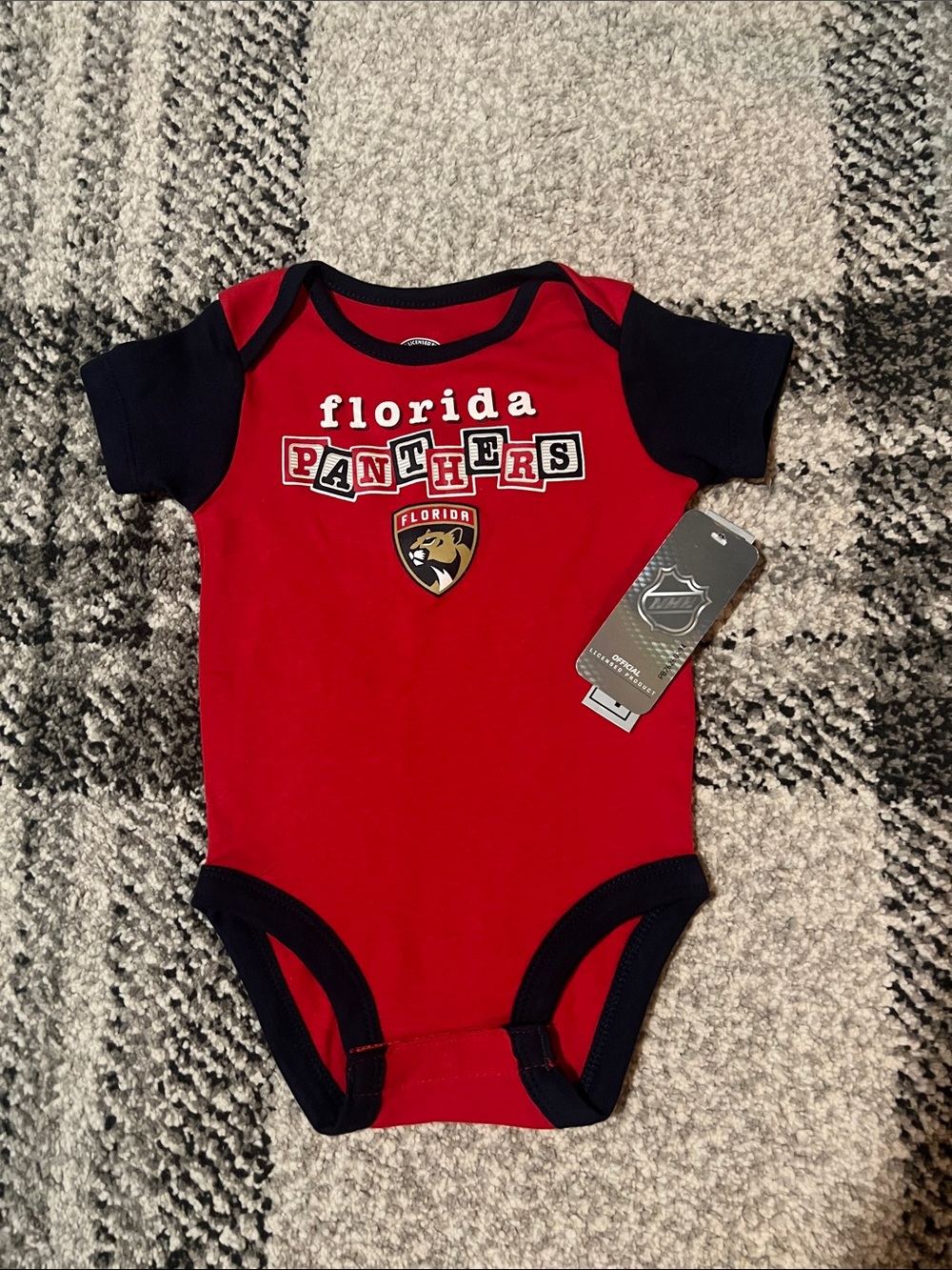 NWT Florida panthers baby onesie